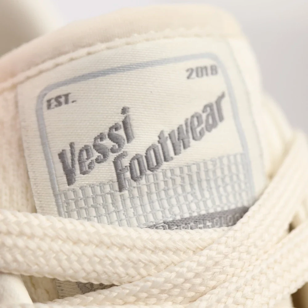 Vessi Womens Courtside Classic Sneakers Size 8 Waterproof White Lace Up Shoes